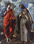 SS.John the Evangelist and Francis El Greco